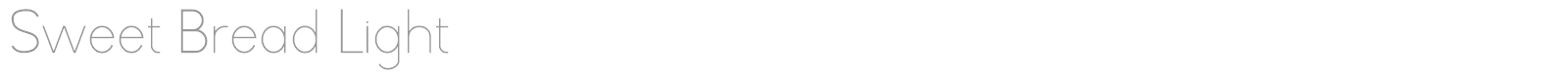 Sweet Bread font preview